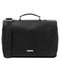 Mantova - Leather multi compartment TL SMART briefcase with flap